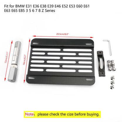 Bumper Tow Hook License Plate Mount Bracket Fit For BMW F30 F32 F10 3/4/5 SERIES