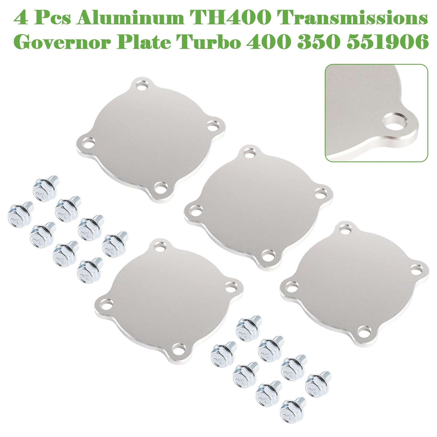 4 Pcs Aluminum TH400 Transmissions Governor Plate Turbo 400 350 551906