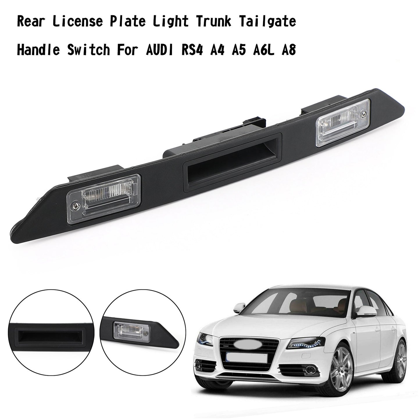 Rear License Plate Light Trunk Tailgate Handle Switch Fit For AUDI A3 A4 A6 Q7