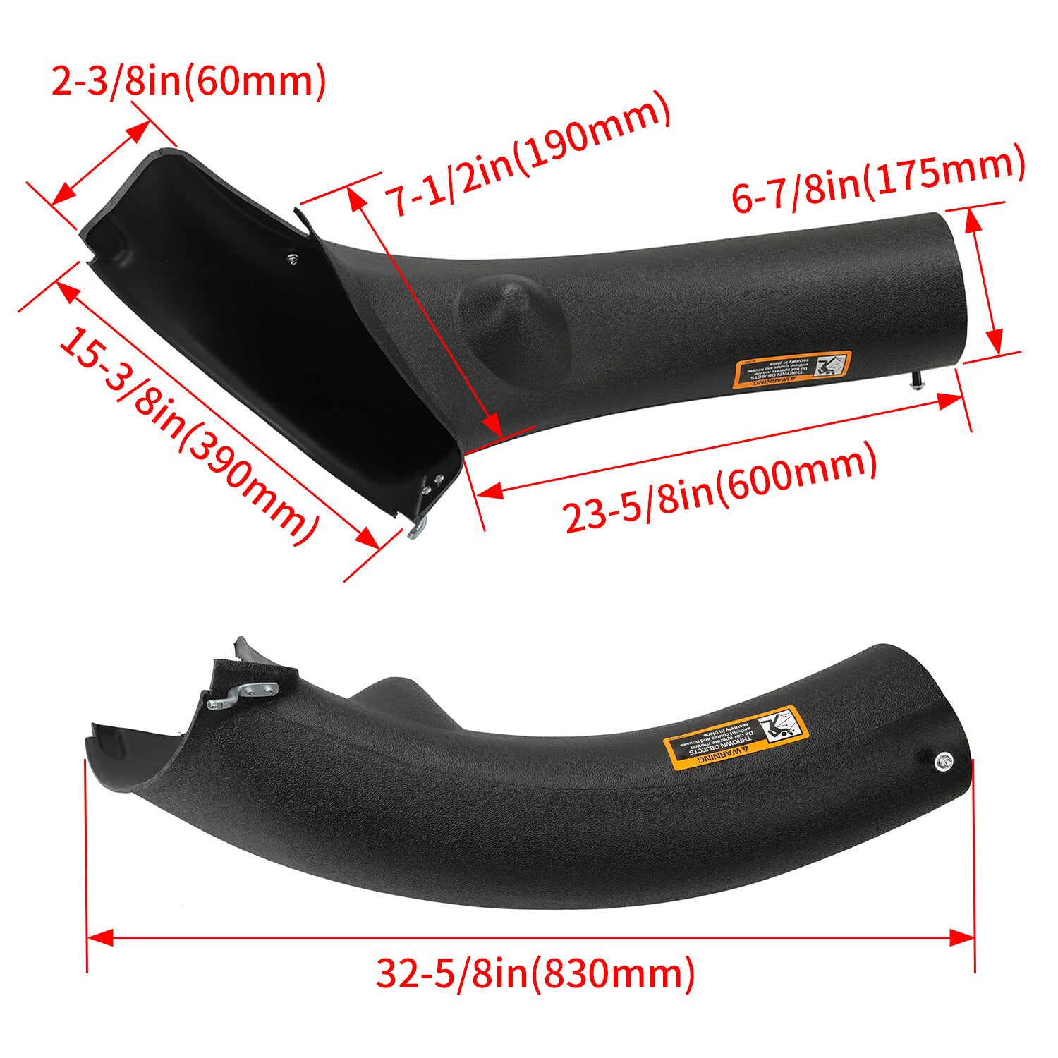 Solid Spare Lower Discharge Chute For John Deere 102 105 115 125 135 X110 X120 X125 #GY20423
