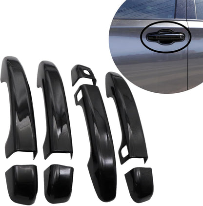 For 2018-2022 Honda Accord GLOSS BLACK Door Handle Covers WITH Front Smartkey