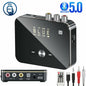 USB Bluetooth 5.0 Transmitter Receiver Wireless NFC to 2RCA Stereo Audio Adapter
