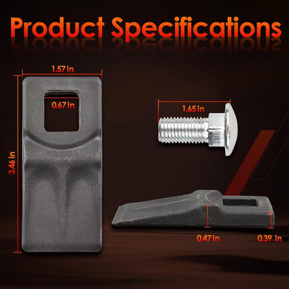 3 Point Auger Cutting Edge w/ Screws for Most Heavy Duty Post Hole Digger Augers