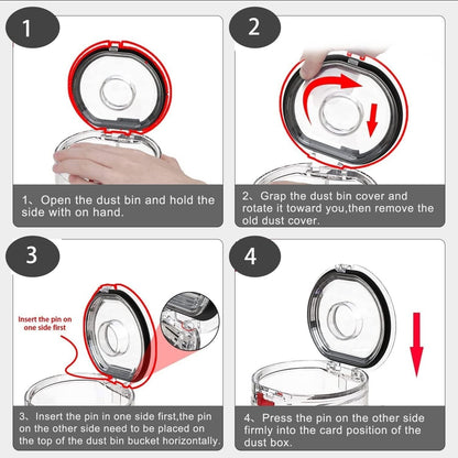 Dust Bin Lid Cap For Dyson V7/V8 Vacuum Cleaner Replacement Cover W/Seling Ring