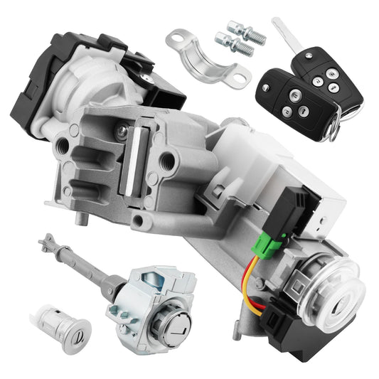 Solid Spare Ignition Switch Lock Cylinder w/ Remote Keys & Door Lock For 2012-14 Honda Civic