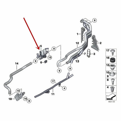 Heater Control Valve 64219310349 for BMW 528i xDrive 535i 550i 640i 760Li 740i