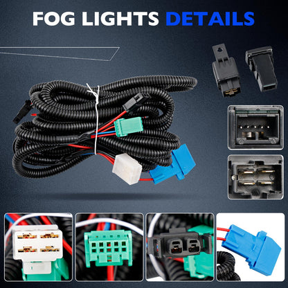 LED DRL Daytime Running Fog Light Lamp Kit For 2017-2019 Toyota Corolla SE XSE