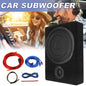 8" Car Subwoofer Under-Seat 800W Amplifier Speaker Audio Sub Woofer Slim Box