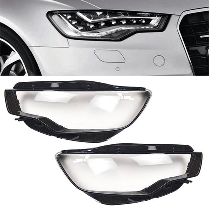 Clear Headlight Headlamp Lens Covers For 2011-2015 Audi A6 C7 Left&Right