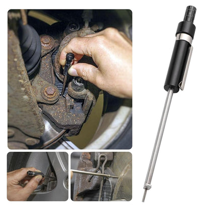Brake Pad Thickness Gauge Measure Tool w/ Scale car Detection Pen Base Plate 6mm