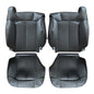 Driver & Passenger Leather seat cover Black For 1999 - 2002 Silverado GMC Sierra