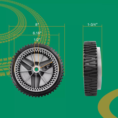 8" Lawn Mower Front Drive Wheel Set For Husqvarna 5521 CHV XT722FE 532401274