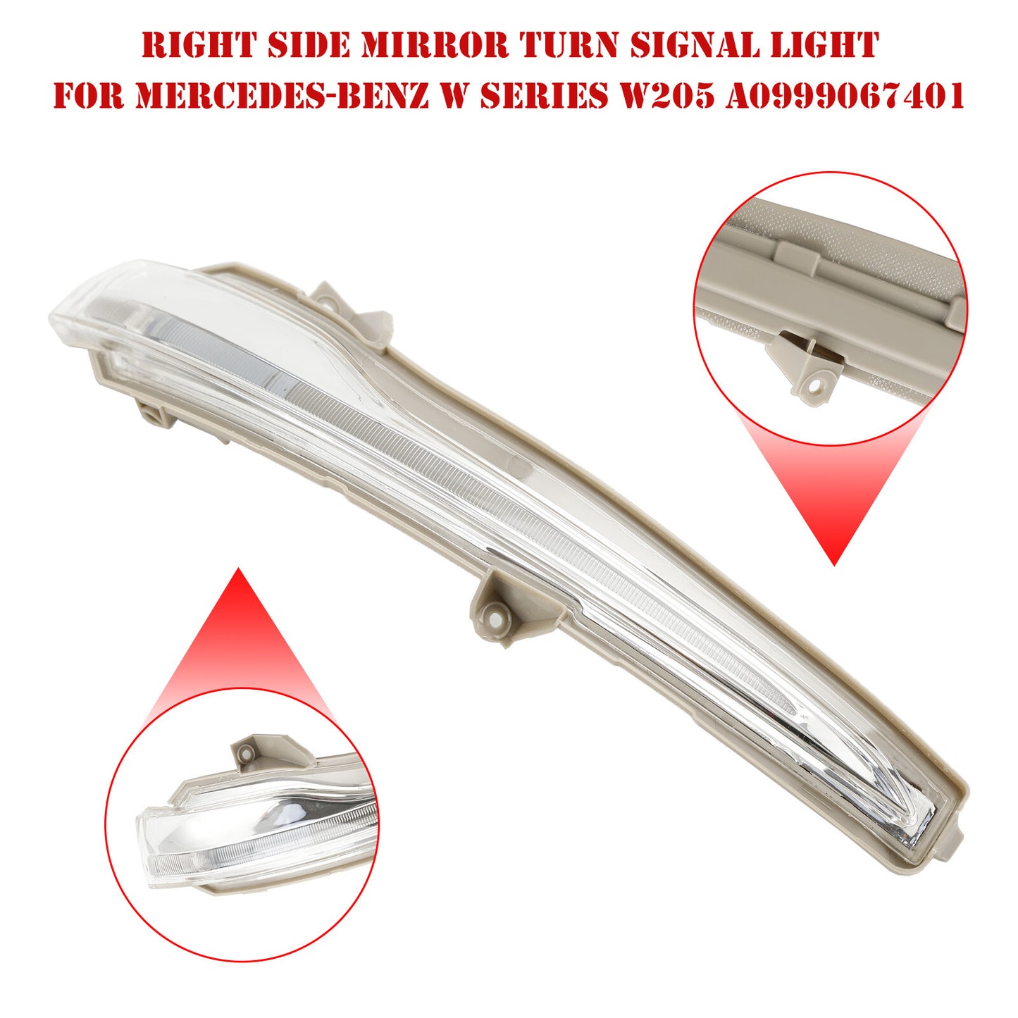 Right Side Mirror Turn Signal Light For Mercedes-Benz W Series W205 A0999067401