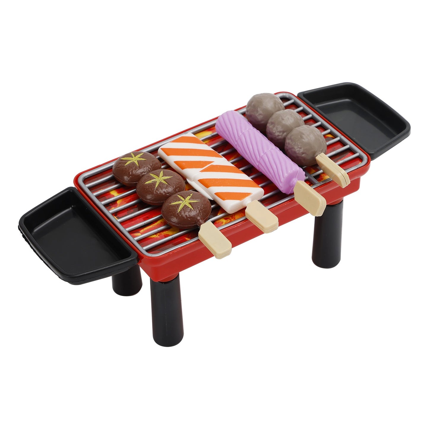 ??36Pcs BBQ Pretend Play Food Toy Grill Set Barbeque Kitchen Cooking Tools Toys