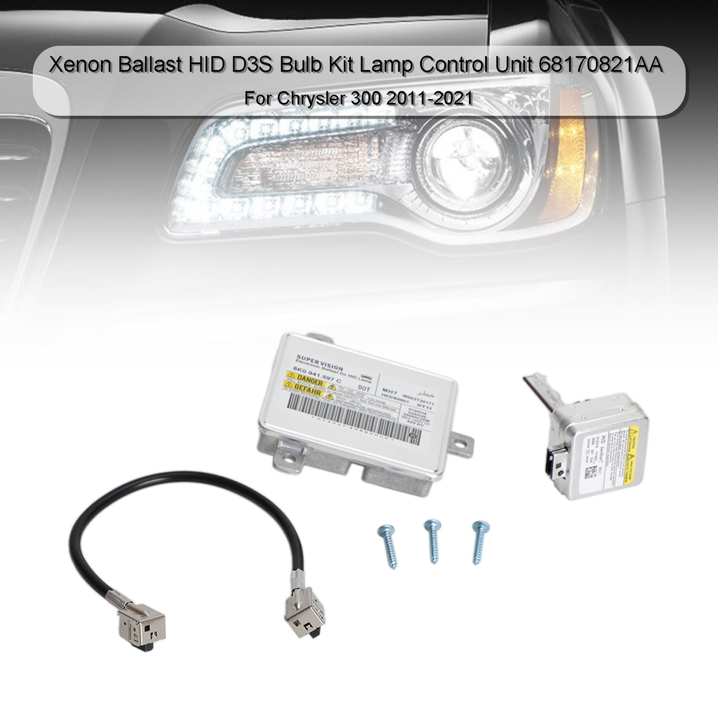 Xenon Ballast HID D3S Bulb  Lamp Control Unit 68170821AA For Chrysler 300 11-21*
