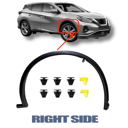 For 2015-2019-2024 Nissan Murano Front Right Passenger  Fender Flare RH Molding