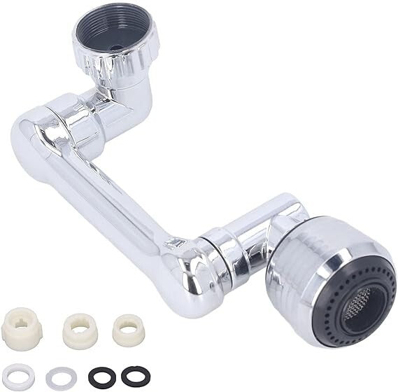 2 Pcs Universal 1080?? Swivel Extension Faucet Aerator Rotate Robotic Arm Extend