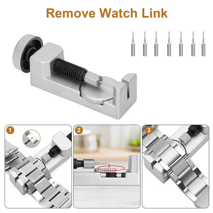 Adjustment Watch Band Strap Link Pin Remover Spring Bar Repair Resizing Tool Kit