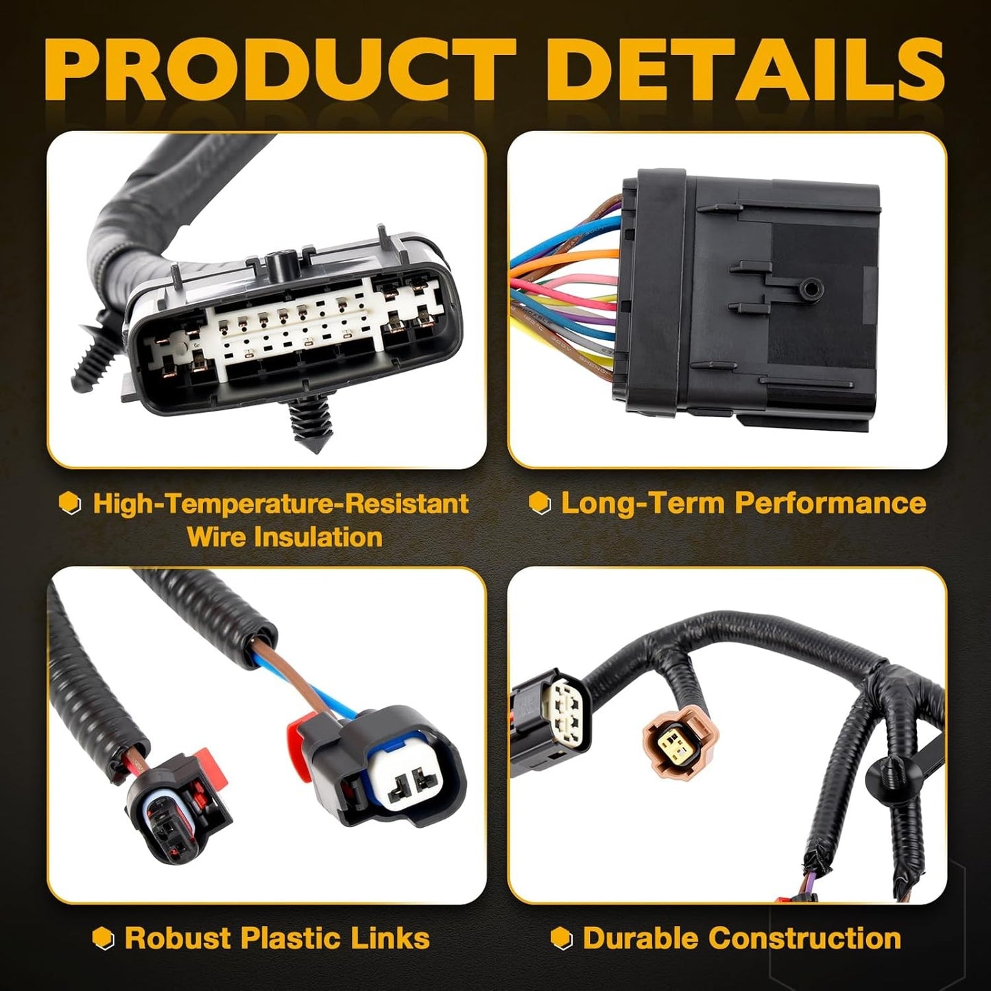 68087837AF Injector Wiring Engine Wire Harness For 12-24 Ram 1500 Jeep Wrangler