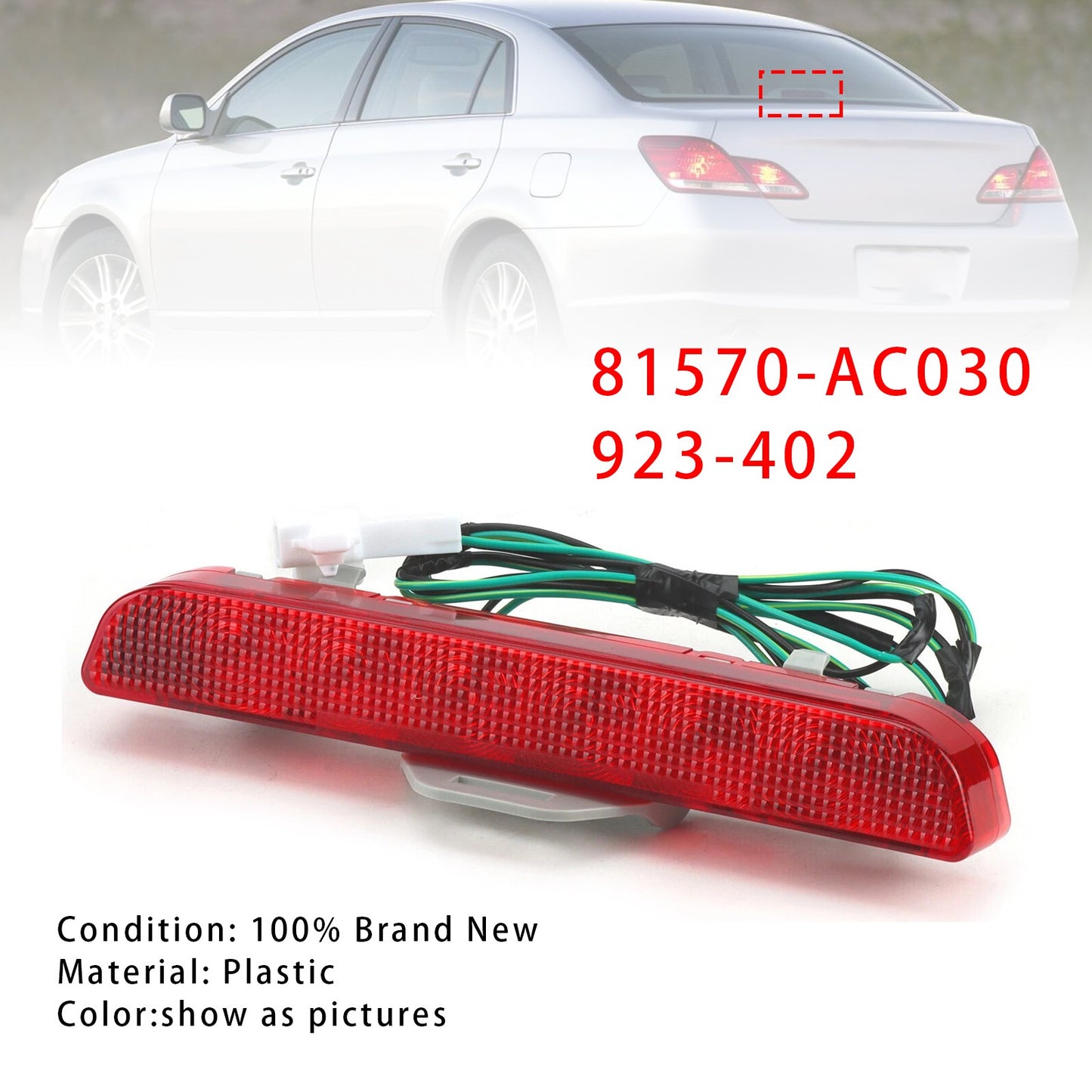 LED Third Brake Light Stop Lamp 81570-AC030 923-402 For Toyota Avalon 2005-2012