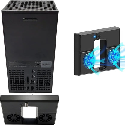 USB Cooling Fan for Xbox Series X Console Low-Noise External Vertical Cooler