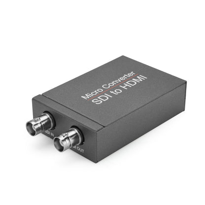 1 SDI In to 2 HDM + SDI Out Mini HD Video Micro Converter Audio Switcher
