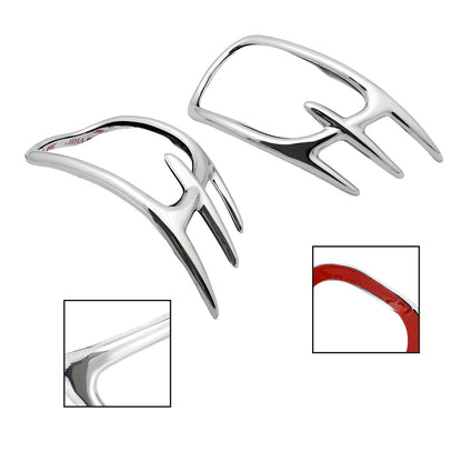 Goldwing Chrome Fairing Mirror Back Accent Grilles for 2001-2011 Honda GL1800