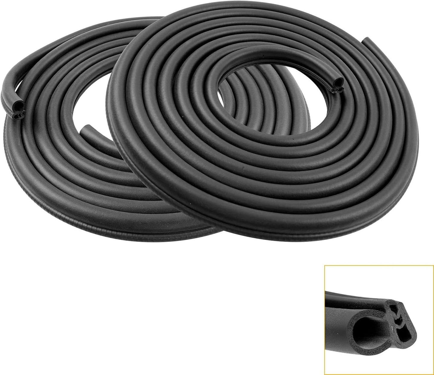 2Pcs Front Door Weatherstrip Seal For 99-07 GMC Sierra Chevy Silverado Cadillac