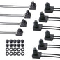 10Pcs 12V-48V Waterproof Push Button On-Off Switch 4.5" Leads For Motorcycle Car
