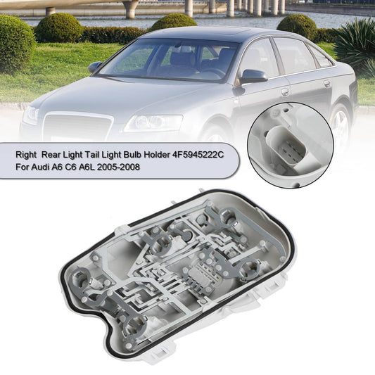 Solid Spare Right Rear Light Tail Light Bulb Holder 4F5945222C For Audi A6 C6 A6L 2005-08 US