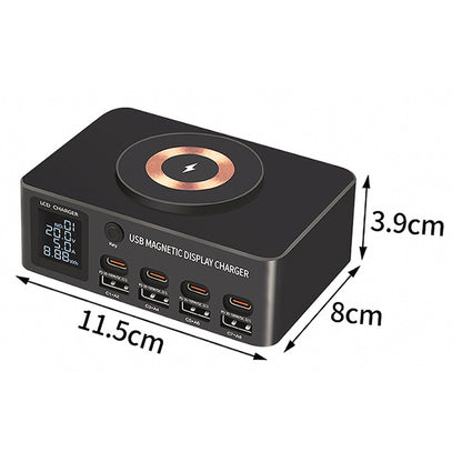 140W Fast Charging Charger Intelligent Digital Display PD100W Magnetic Wireless