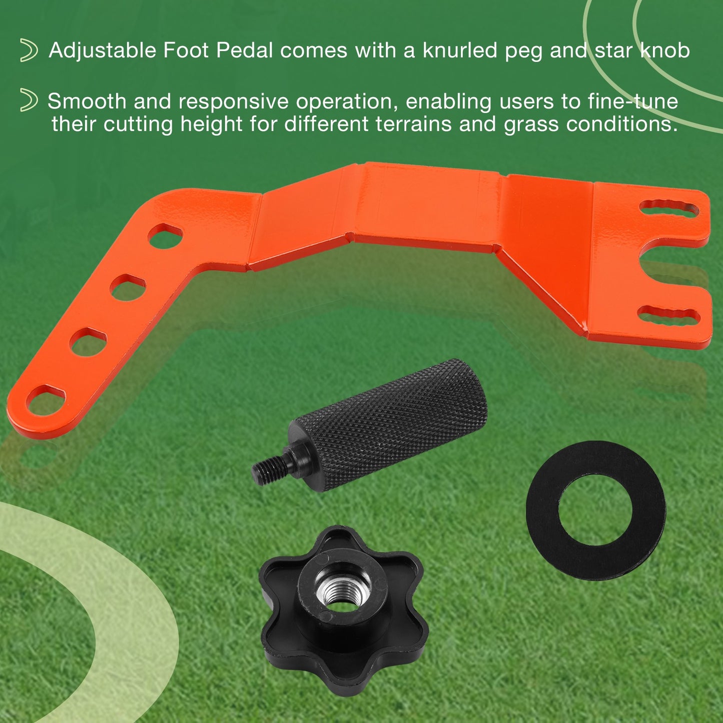 Adjustable Foot Pedal Fit For Bad Boy Maverick ZT Elite Avenger MZ Magnum Mowers