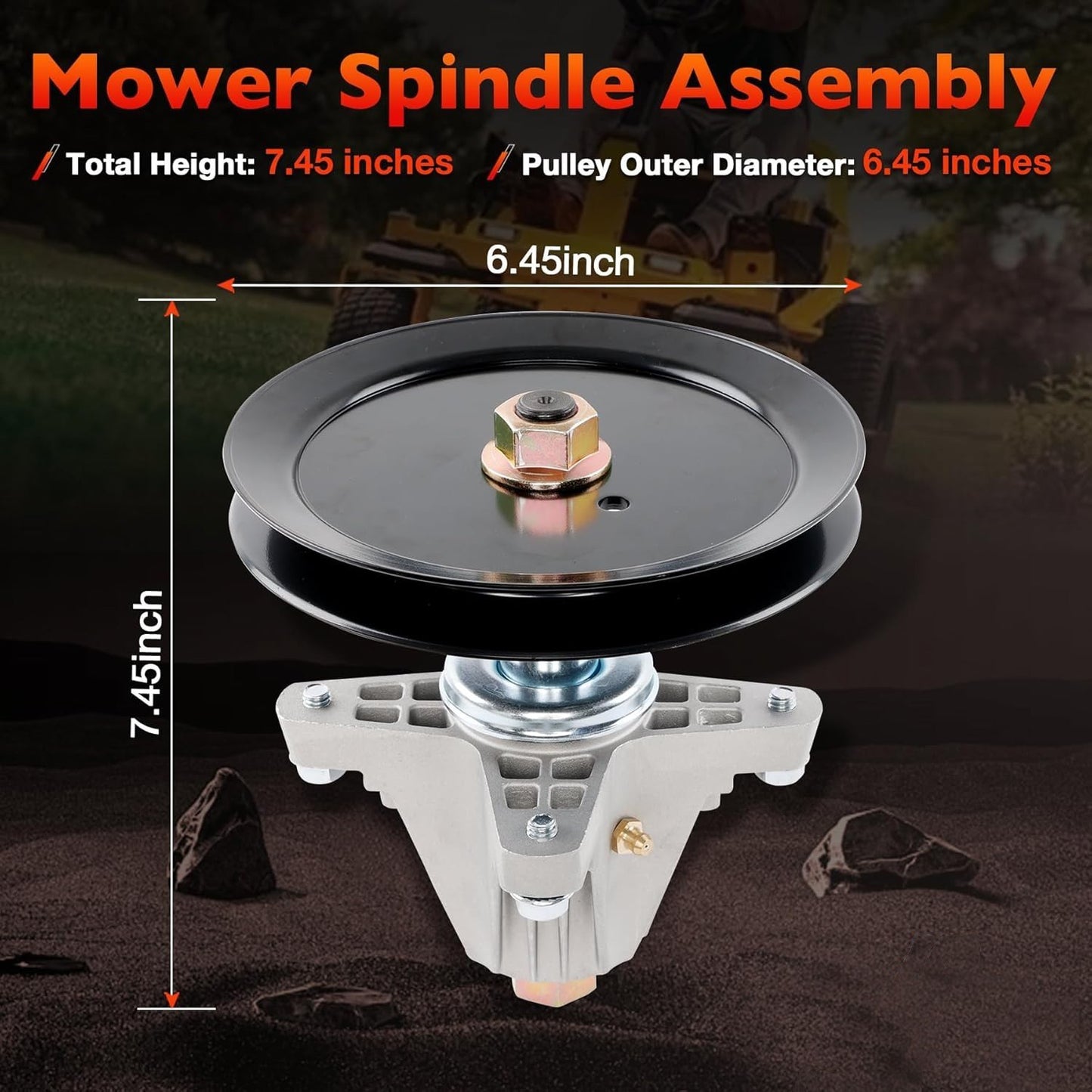 618P09395 Mower Deck Spindle w/2 Blade For Cub Cadet Craftsman Z5400 Mustang Z46