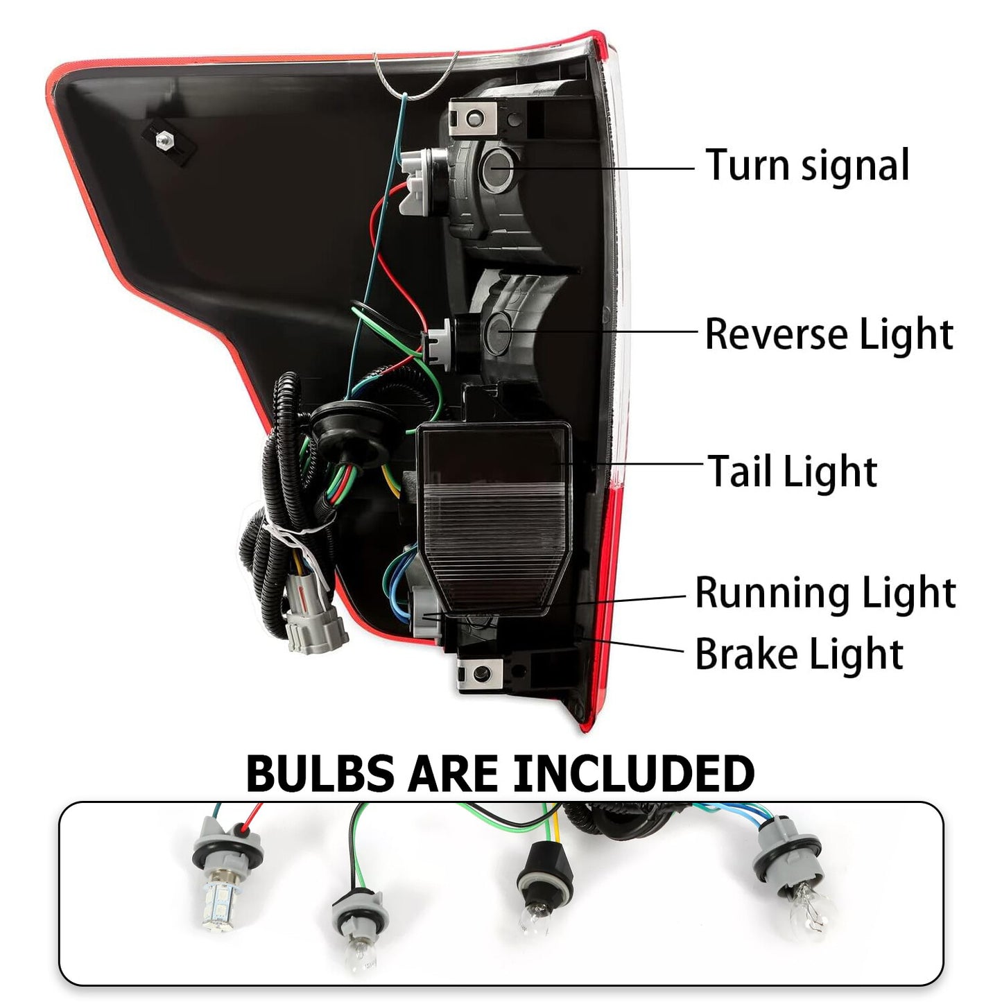 Solid Spare For Nissan Titan XD 2016-2023 Right Passenger Side Rear Tail Light Assembly Lamp