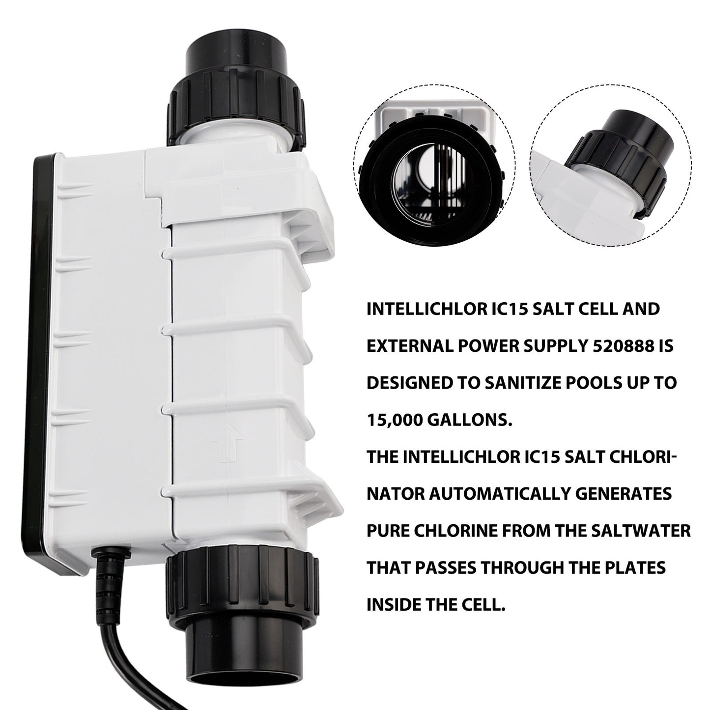 IC15 EC-520888 Salt Cell Chlorine Generator Replacement Salt Cell Systems