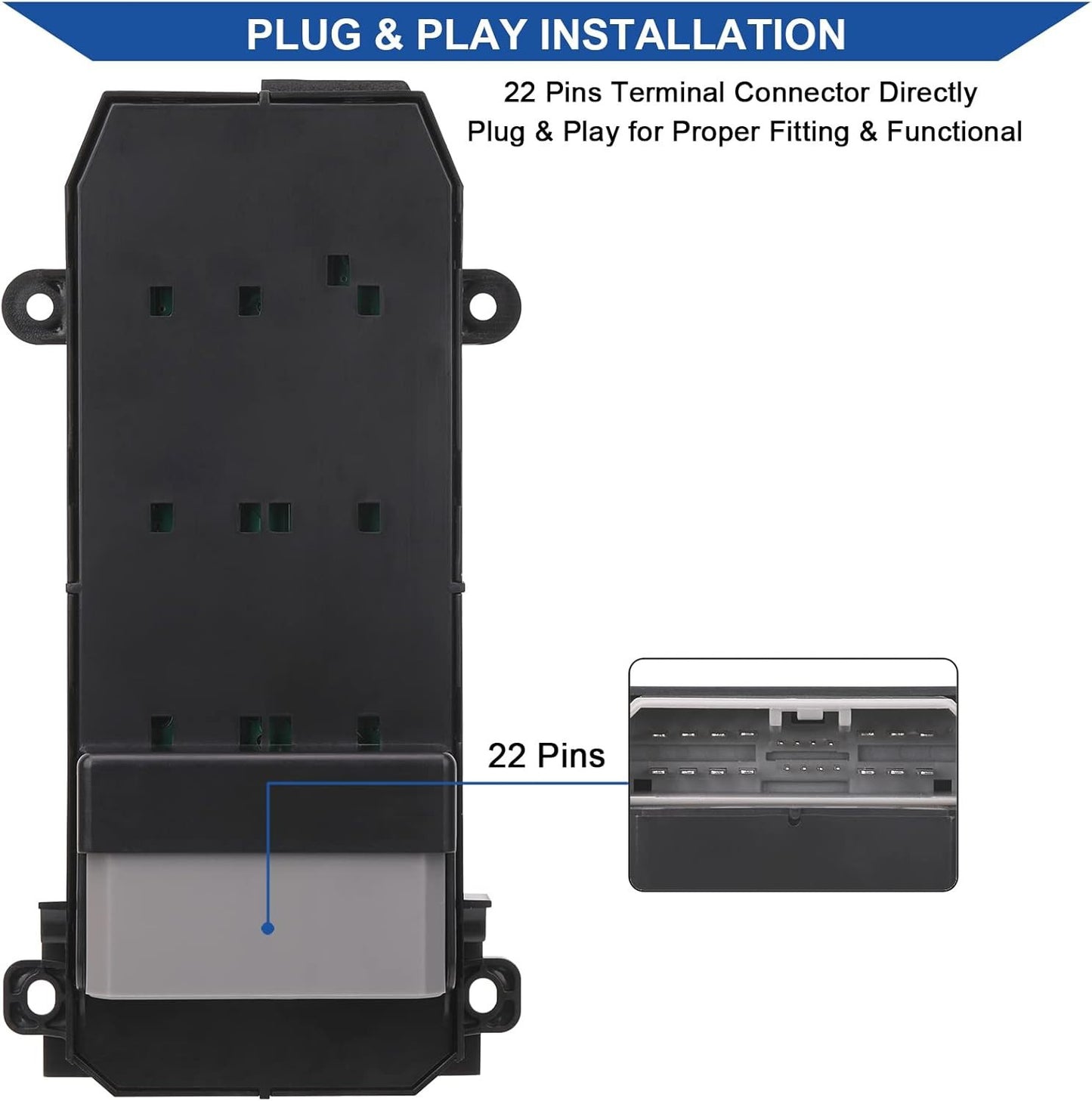 Power Window Master Control Switch For 2007-2011 Honda CR-V CRV 35750-SWA-K01