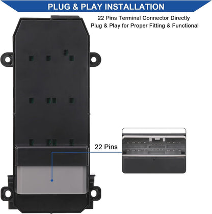 Power Window Master Control Switch For 2007-2011 Honda CR-V CRV 35750-SWA-K01