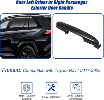 Rear Left or Right Side Outside Exterior Door Handle For 2017-2023 Toyota RAV4