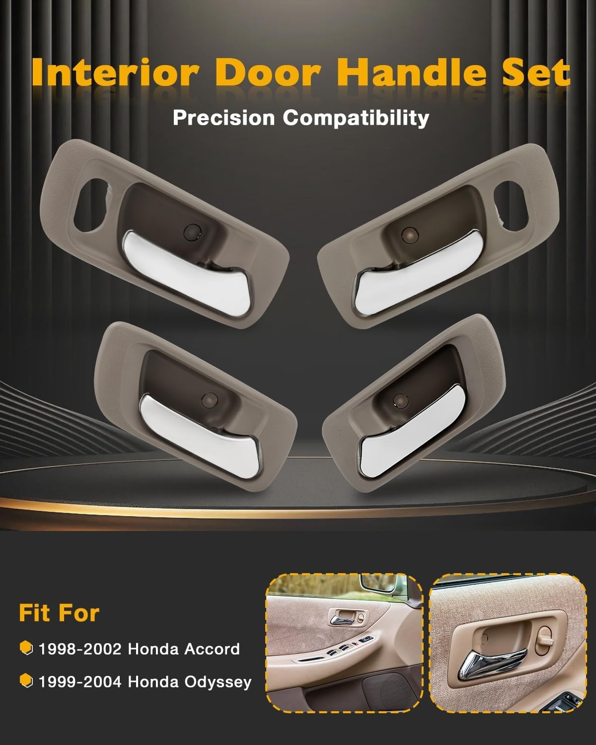 72165S84A01ZC Inside Interior Door Handle Kit Fit 1998-2004 Honda Accord Odyssey