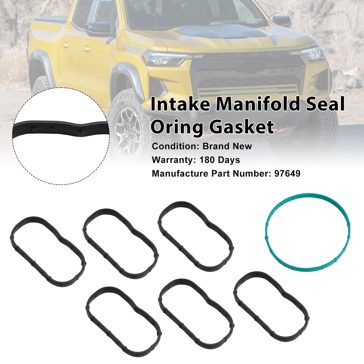 Engine Intake Manifold Seal Oring Gasket Set 97649 Fit Chevrolet Colorado