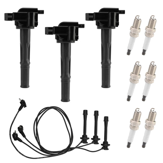 Solid Spare UF156 Ignition Coil & Spark Plugs w/ Wire for 95-04 Toyota Tacoma Tundra 4Runner