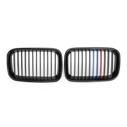 M-color Glossy Black Front Hood Kidney Sport Grills For BMW 3 Series E36 92-1996