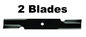 Solid Spare 2 Oregon 91-637 Blades for Scag 52" Cut 482878 48108 481707 481711 48185 482462