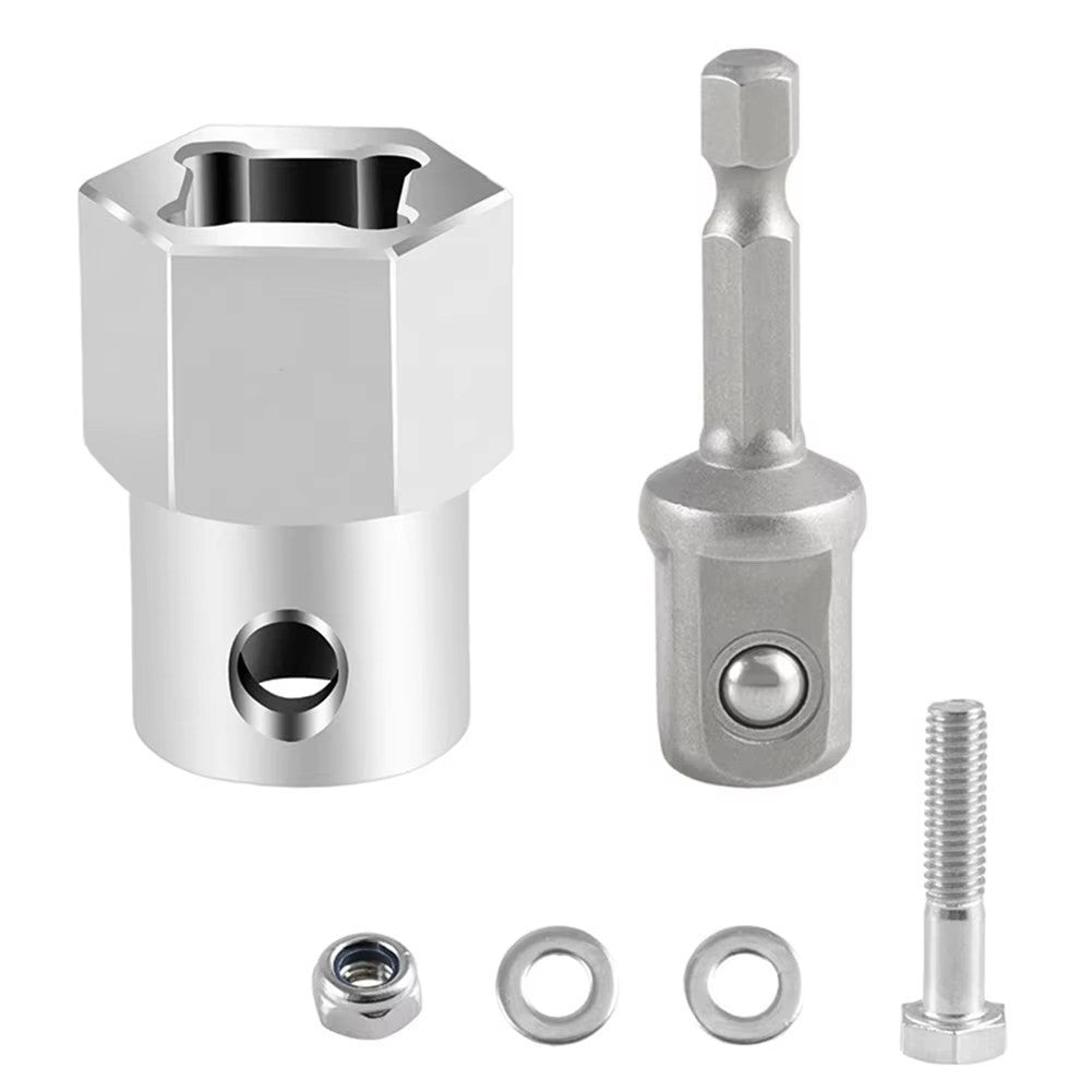 Trailer Jack Crank Handle Cordless Drill Adapter with 1/2 Inch Bit Kit