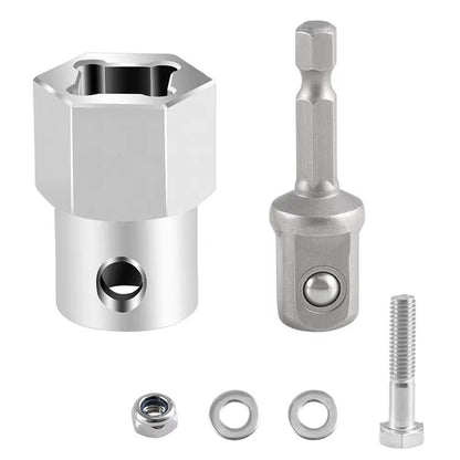 Trailer Jack Crank Handle Cordless Drill Adapter with 1/2 Inch Bit Kit