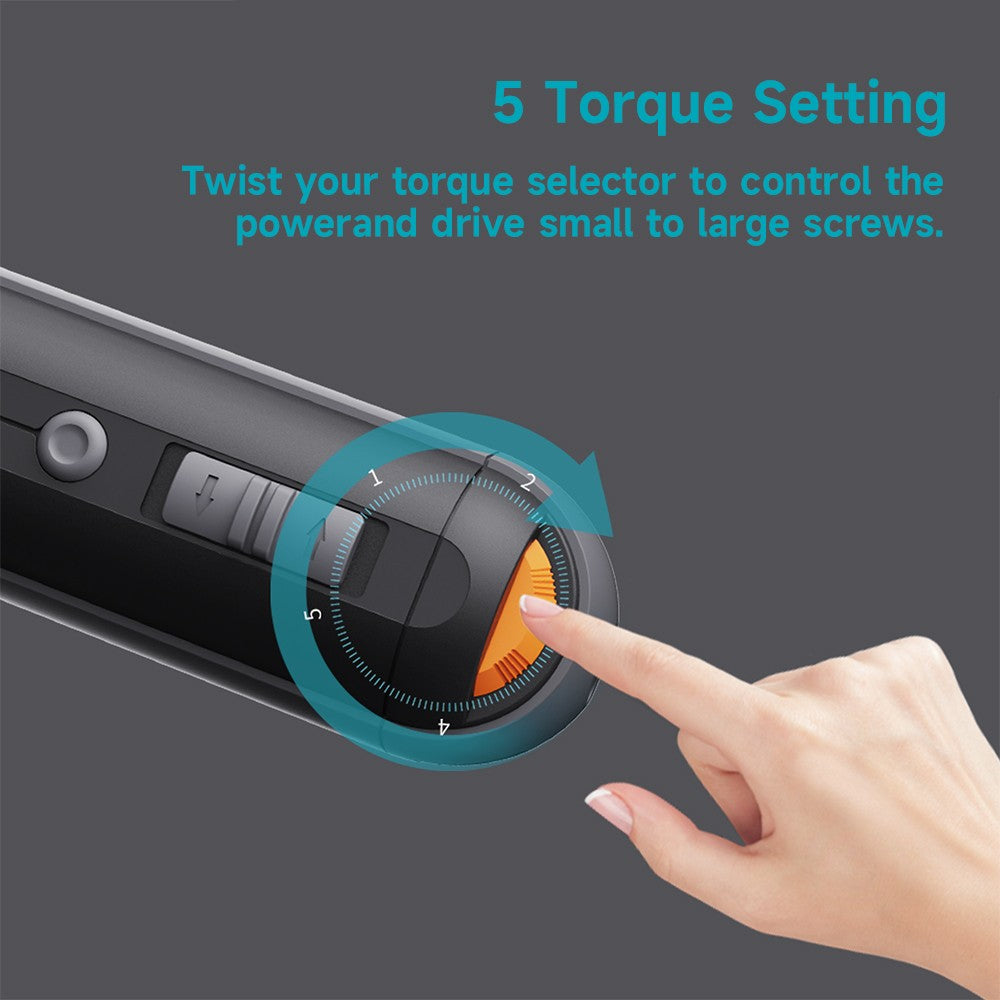 220RPM 4N.m Torque 3.6V Electric Screwdriver Set 38-in-1 Multi-Function