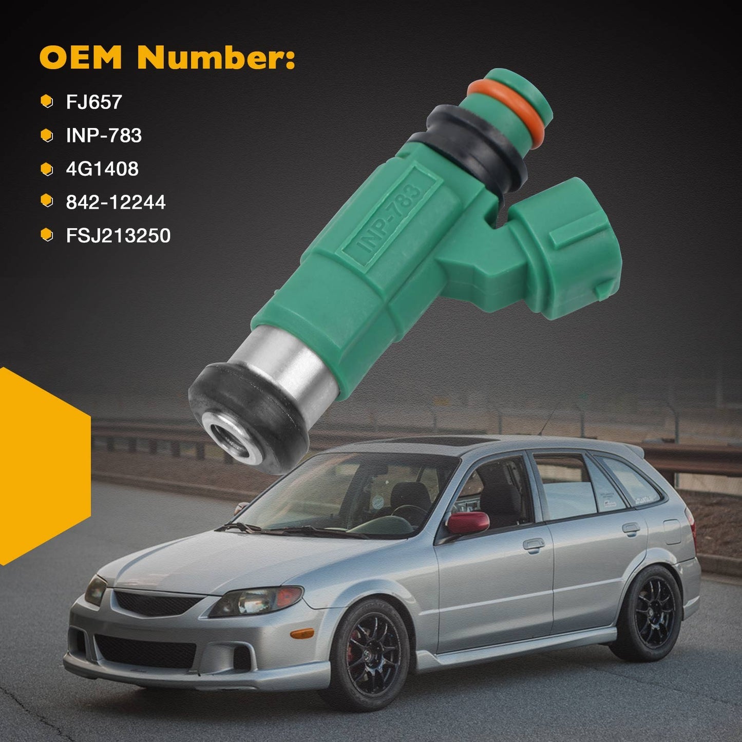4X Fuel Injectors 84212245 For 2001-2003 Mazda Protege Protege5 2.0L I4 INP-782