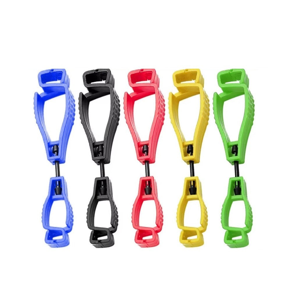 5PCS Glove Clip Holder Asst. Colors Hanger Labor Work Clamp Grabber Catcher