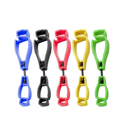 5PCS Glove Clip Holder Asst. Colors Hanger Labor Work Clamp Grabber Catcher