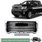 Front Bumper Grille Black w/Chrome Trim Fit GMC Sierra 2500 HD/3500 HD 2020-2023